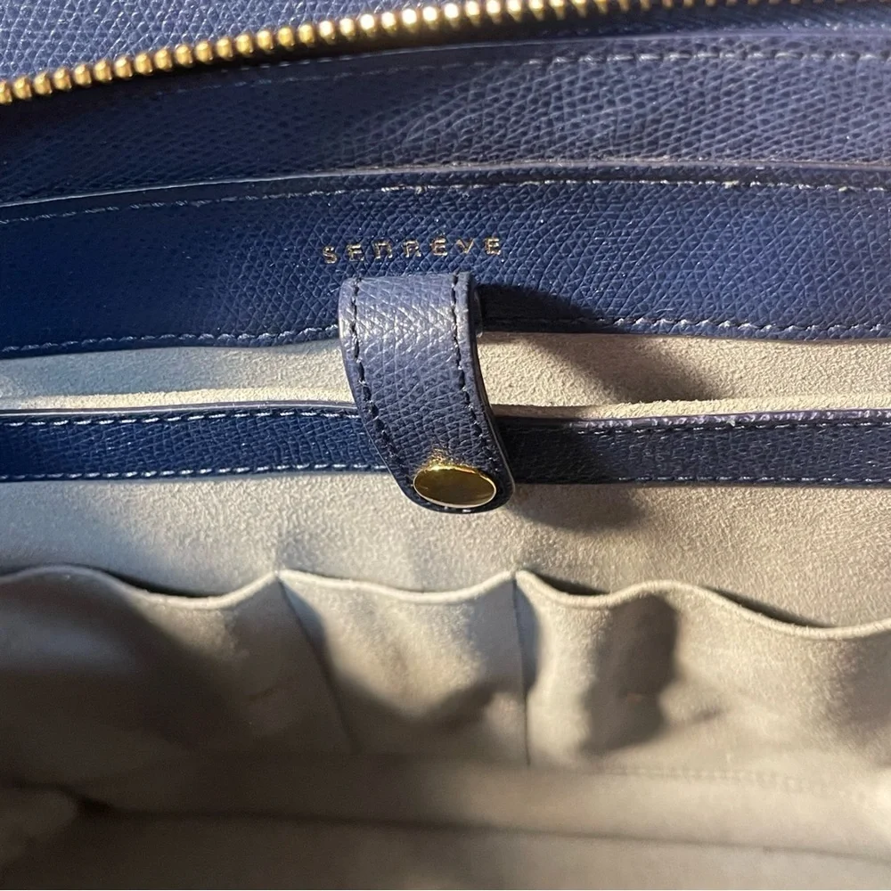 SENREVE Midi Maestra Marine Pebbled Italian Leather 4-Way Convertible Bag